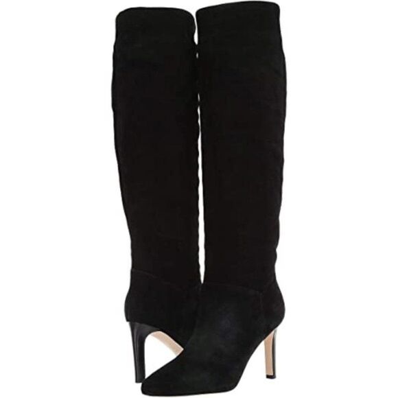 Marc Fisher Zadia Suede Black Knee High Boots 6M - Picture 1 of 9